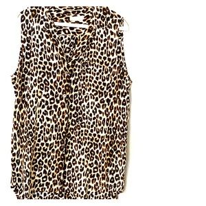 EQUIPMENT Blouse- Leopard print, size Medium